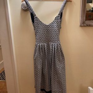 Anthropology dress with cutout back